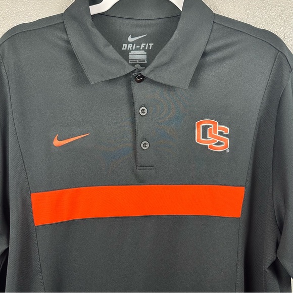 Nike Dri-Fit Oregon State Beavers Polo Shirt Men’s XL? Black Authentic **READ** - Picture 3 of 13